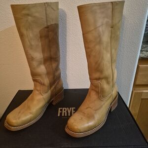 Frye Tan Leather Boots